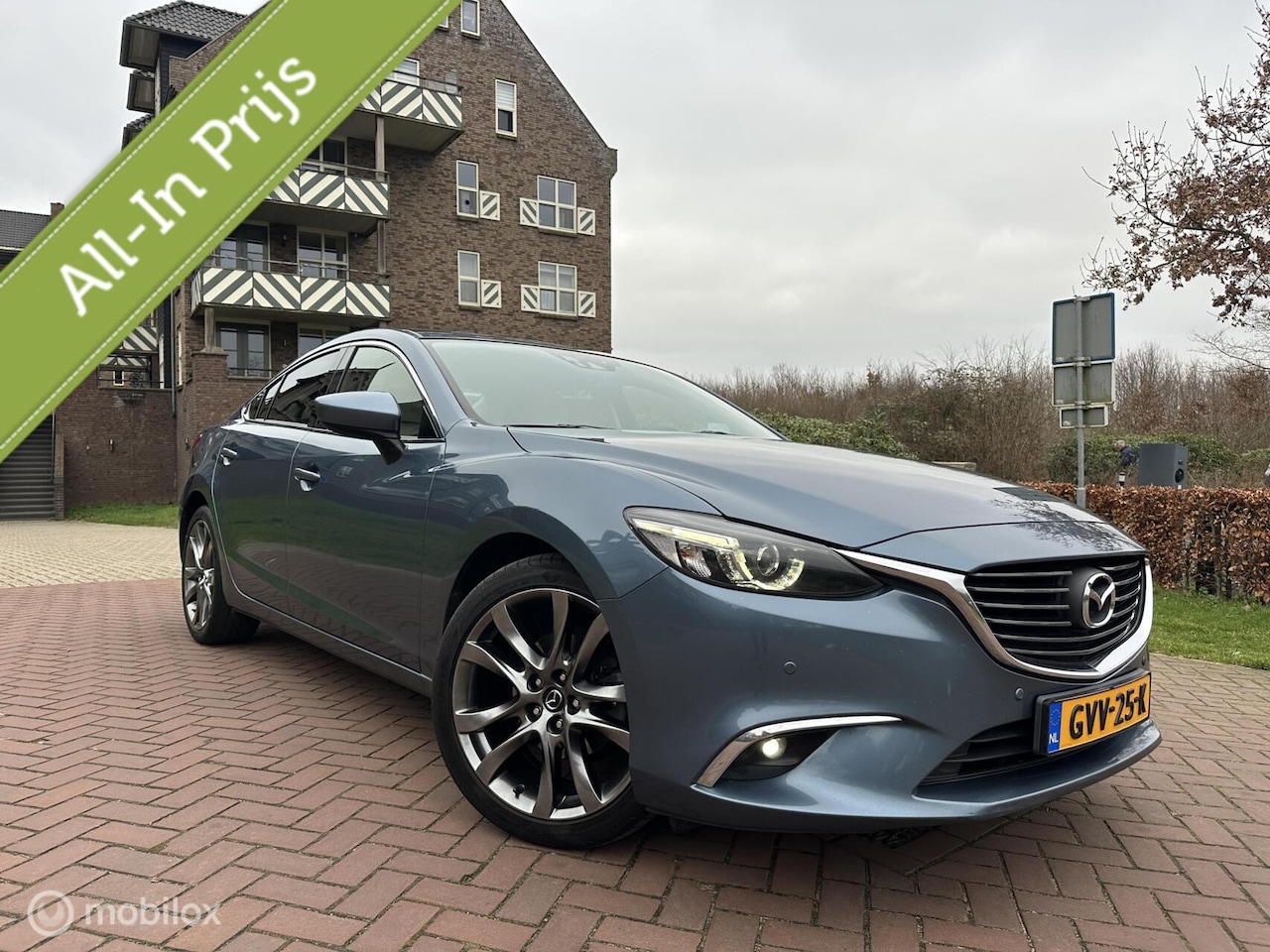Mazda 6 - 2.5 SkyActiv-G 192 GT-M Trekhaak Leder LED GARANTIE - AutoWereld.nl