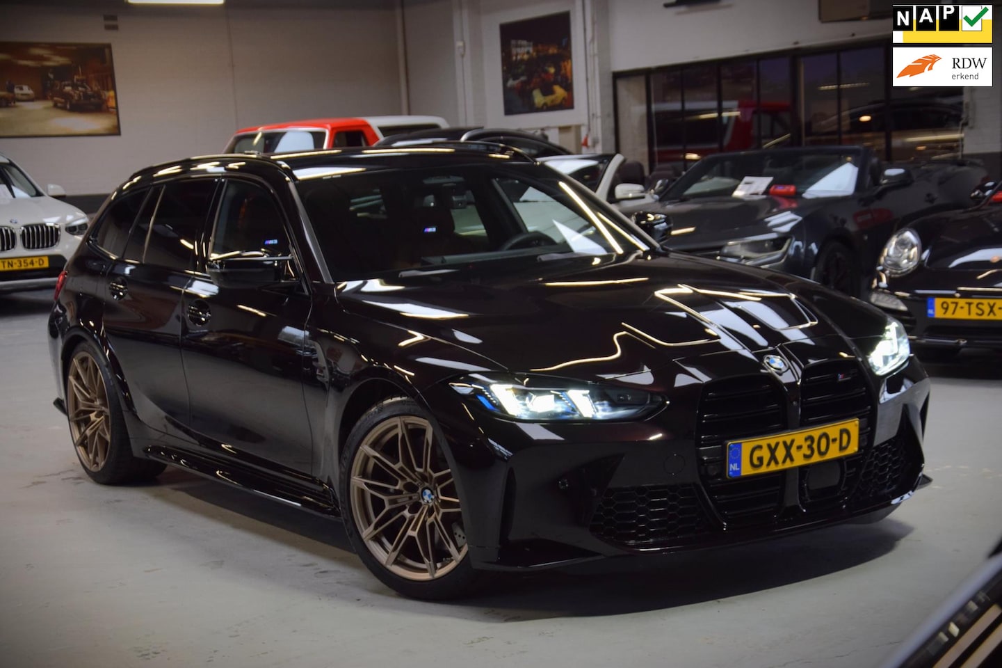 BMW 3-serie Touring - M3 xDrive Competition Carbon|Org.NL|Full-PPF|RubinSchwarz! 530pk!! - AutoWereld.nl