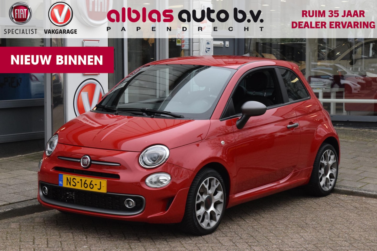 Fiat 500 - 0.9 TwinAir Turbo Sport|Nav|1e eig.|Lage km! - AutoWereld.nl