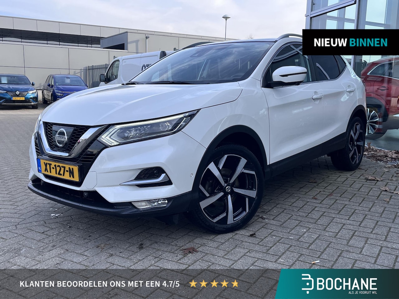 Nissan Qashqai - 1.2 Tekna + 360 camera - Halfleder interieur - Panormadak - Stoelverwarming - Blindspot Wa - AutoWereld.nl