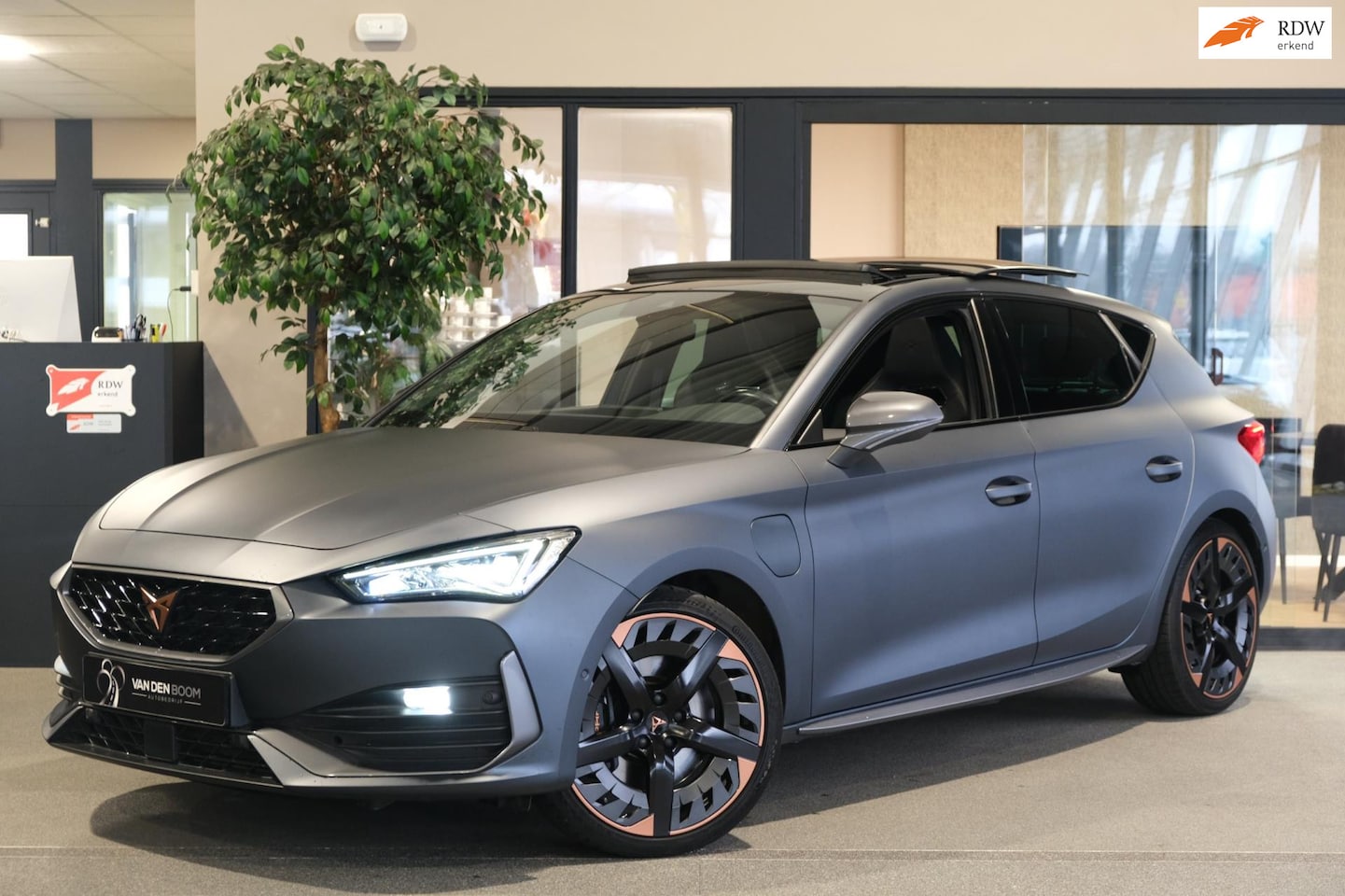 CUPRA Leon - 1.4 e-Hybrid VZ Copper 245PK MATT Pano Volleder Led Cam Navi ACC - AutoWereld.nl