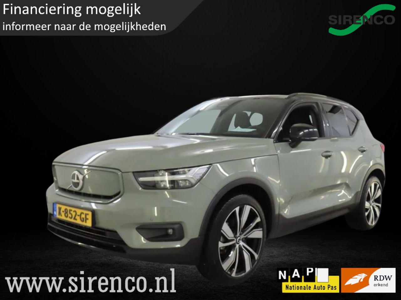 Volvo XC40 - Recharge P8 AWD R-Design | camera | pilotassist plus | vol leder | stoel+stuur verwarming - AutoWereld.nl