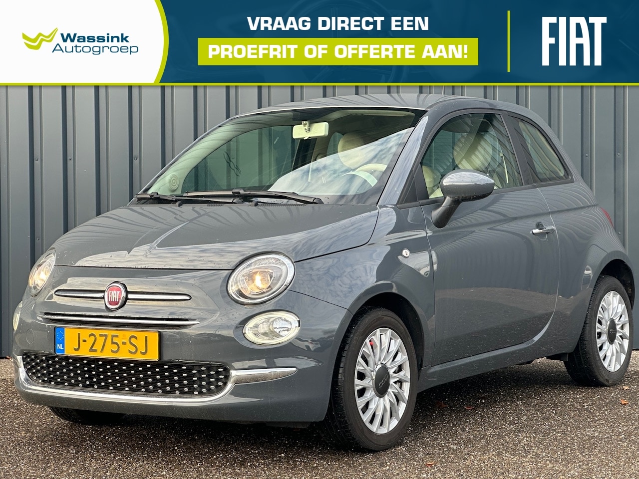 Fiat 500 - 1.0 70pk Hybrid Lounge Navigatie | DAB | Carplay NL Auto - AutoWereld.nl