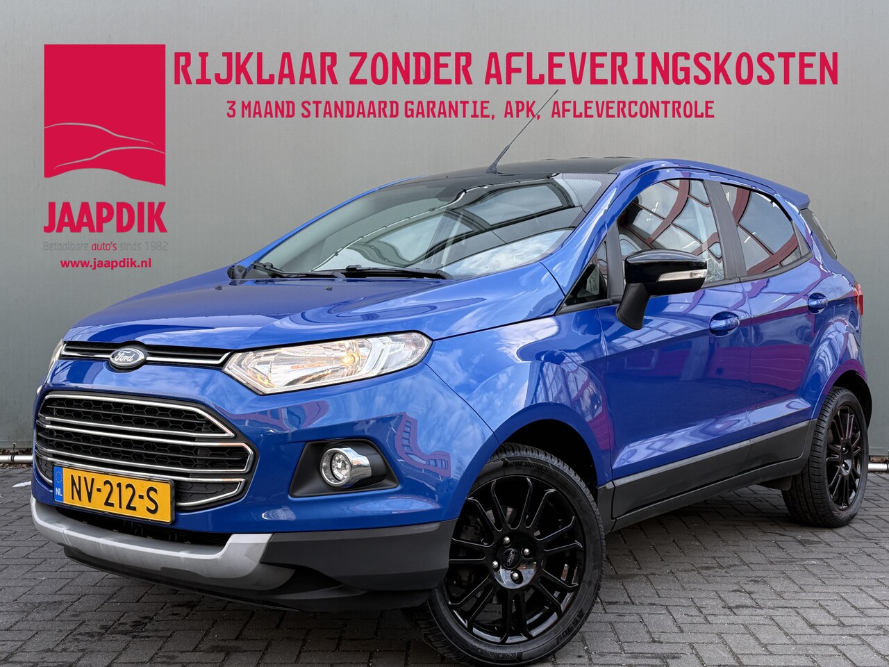Ford EcoSport - BWJ 2017 1.0 EcoBoost 126 PK Titanium S TREKHAAK | STOELVERW. | VOORRUITVERW. | HALF LEDER - AutoWereld.nl
