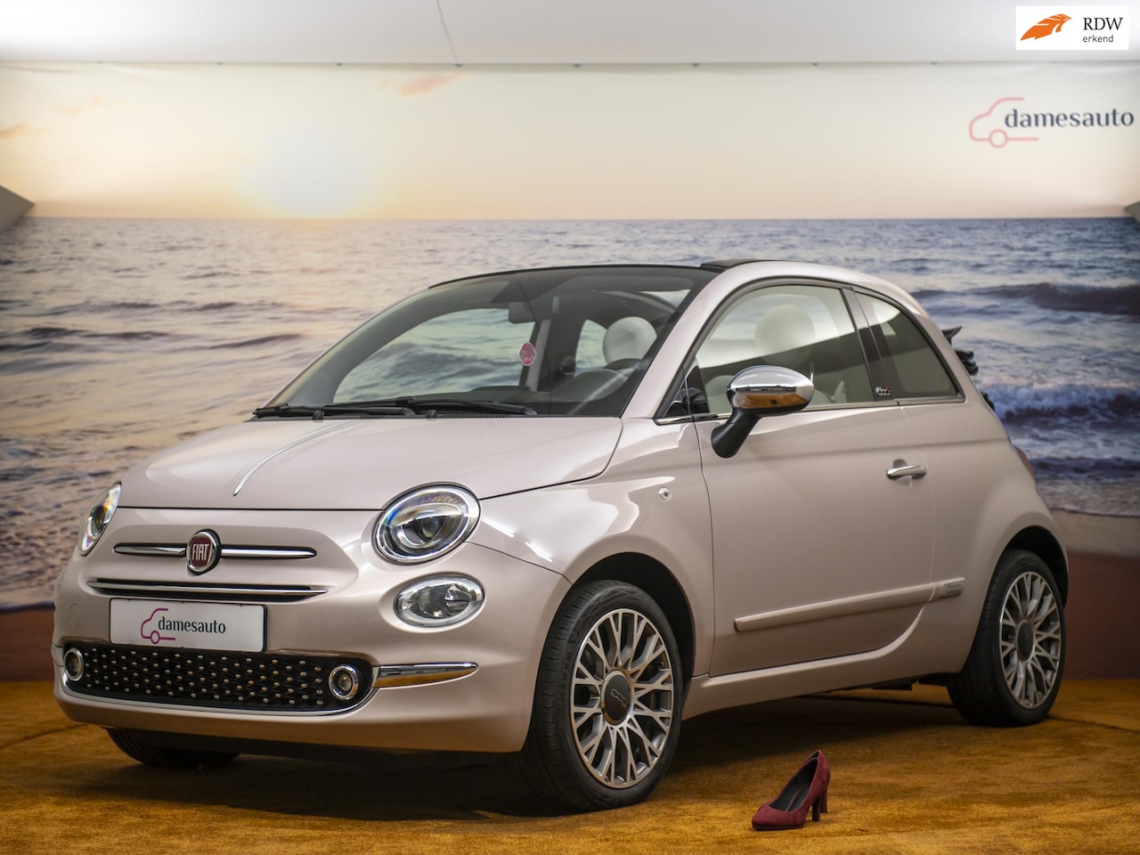 Fiat 500 C - 1.2 Star 1.2 Star, leder, incl garantie, Cruise contr, Nav, Nieuwe APK - AutoWereld.nl