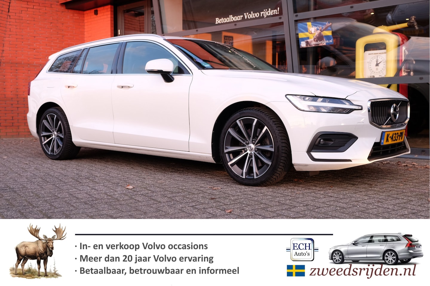 Volvo V60 - 2.0 B3 Business Pro Aut. Apple CarPlay, 18 inch, Trekhaak - AutoWereld.nl