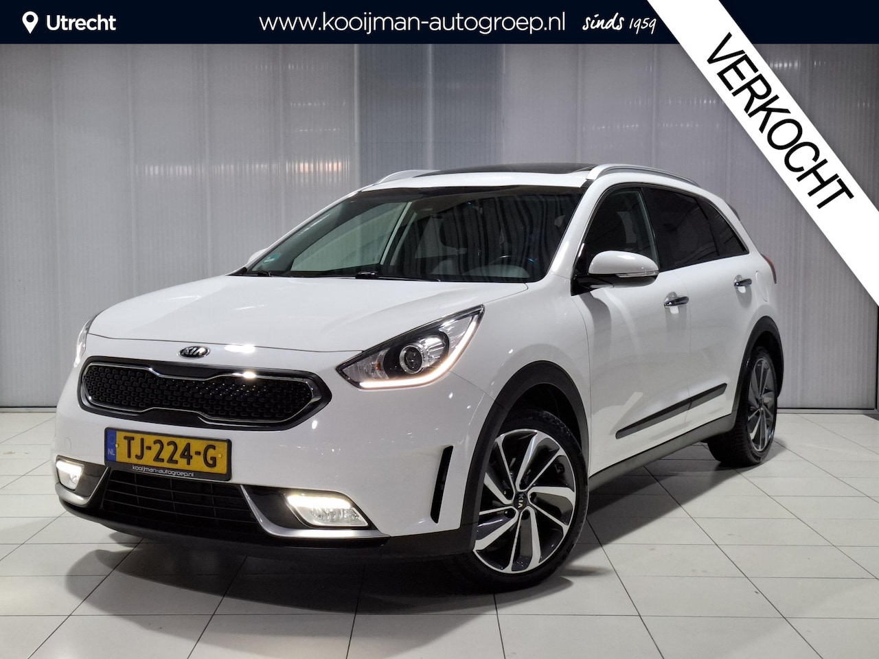 Kia Niro - 1.6 GDi Hybrid Design Edition 1.6 GDi Hybrid Design Edition , Stoel en Stuur verwarming, schuif kantel dak. Navigatie. - AutoWereld.nl