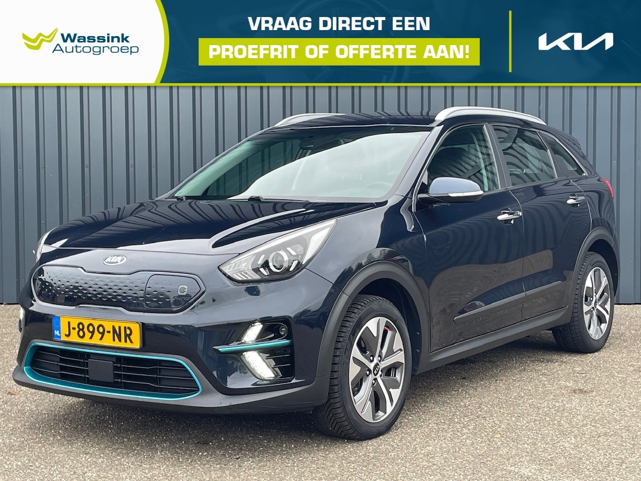 Kia e-Niro - Elektrisch 204pk Aut DynamicLine 3-fase I SOH 96% I Navigatie I Parkeersensoren Achter I C - AutoWereld.nl
