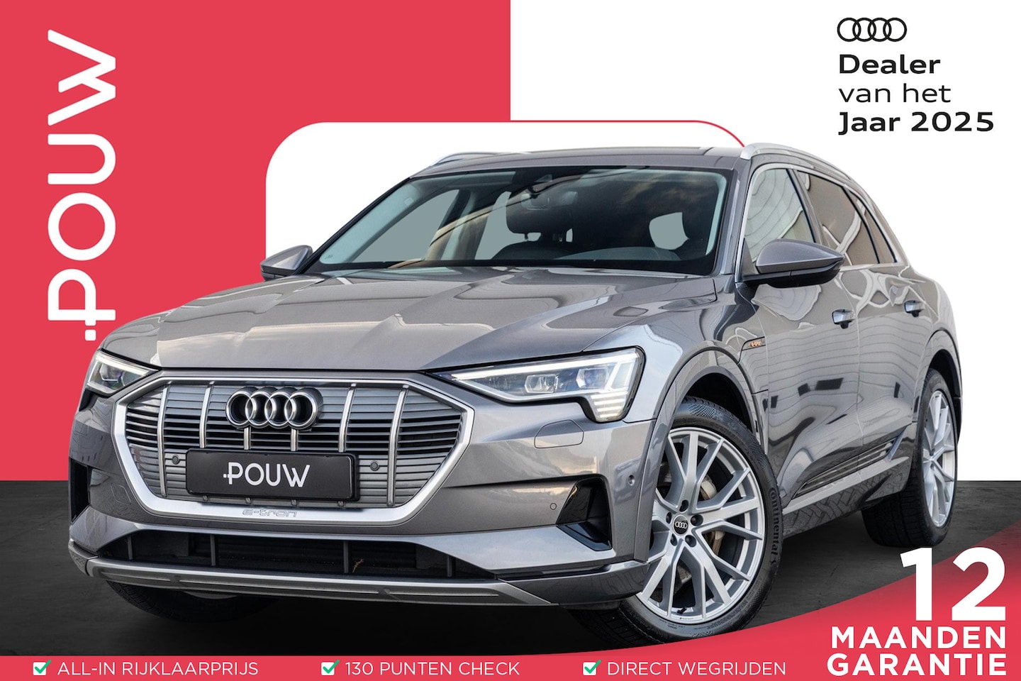 Audi e-tron - 55 quattro 408pk Business Edition 95 kWh | SoH 93% | Trekhaak | Matrix LED | Luchtvering - AutoWereld.nl
