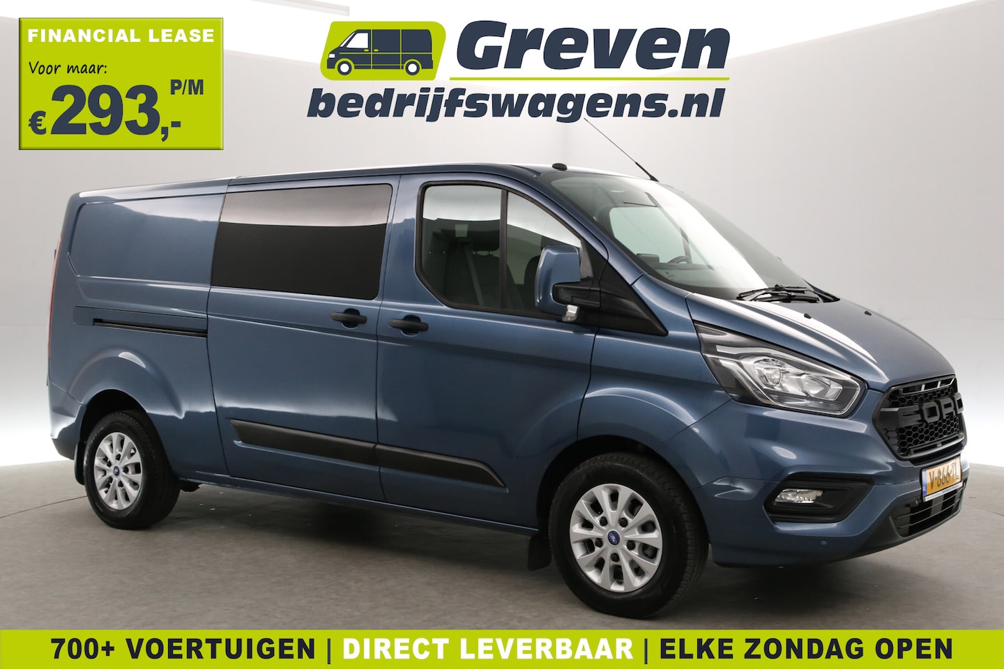 Ford Transit Custom - 2.0 TDCI L2H1 | Euro6 | DC | 6-Zits | Carplay | Cruise | Airco | Navigatie | Trekh. | Park - AutoWereld.nl