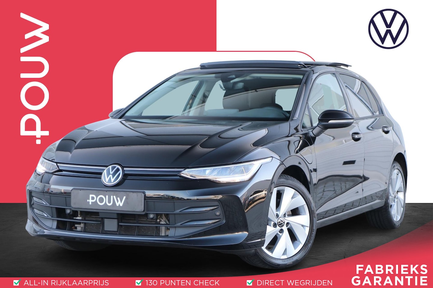 Volkswagen Golf - 1.5 eHybrid Life Edition | SoH 100% | Panoramadak | Trekhaak Elektrisch Uitklapbaar | Adap - AutoWereld.nl