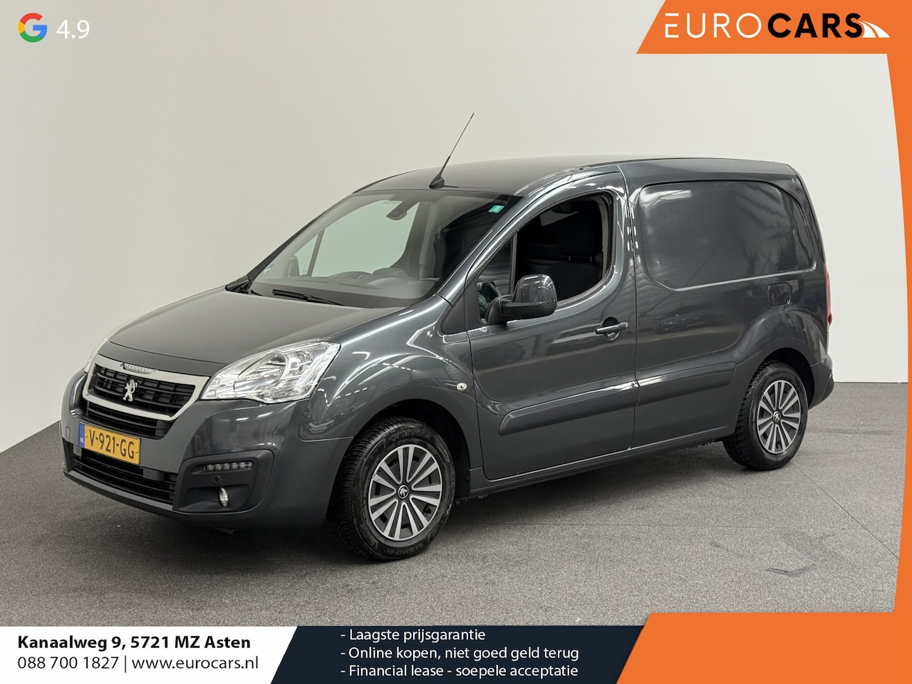 Peugeot Partner - 120 1.6 BlueHDi 75 L1 XR MARGE Airco Navigatie Cruise Control Trekhaak Parkeersensoren - AutoWereld.nl