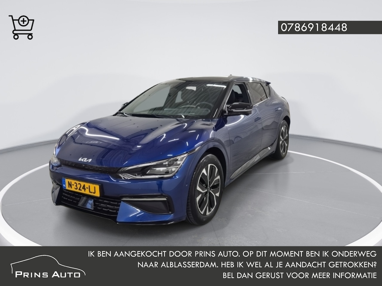 Kia EV6 - GT-Line 77.4 kWh |SOH 99%|PANORAMADAK | TREKHAAK | 360 CAMERA | ADAPTIVE CRUISE CONTROL | - AutoWereld.nl