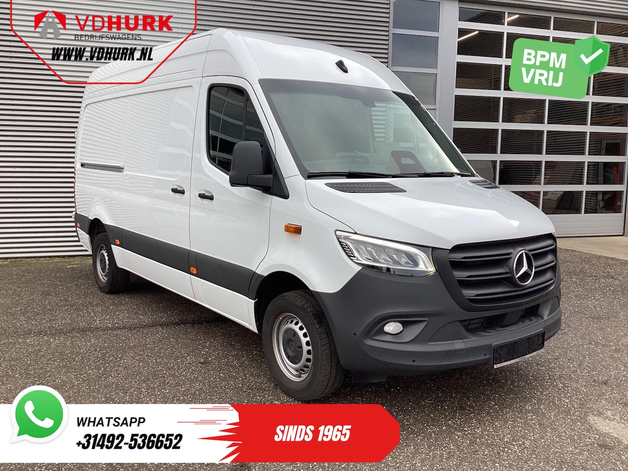 Mercedes-Benz Sprinter - 317 CDI Aut. L2H2 3.5t Trekverm./ LED/ Gev. Stoel/ 270 Gr.Deuren/ Stoelverw./ Airco/ Navi/ - AutoWereld.nl