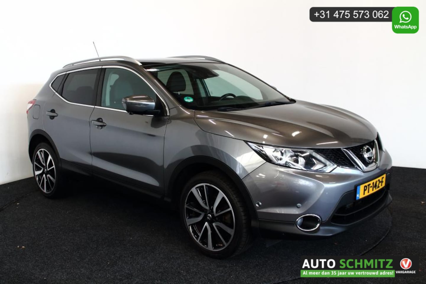 Nissan Qashqai - 1.2 Automaat Tekna *Navi/Cruise/Trekhaak* - AutoWereld.nl