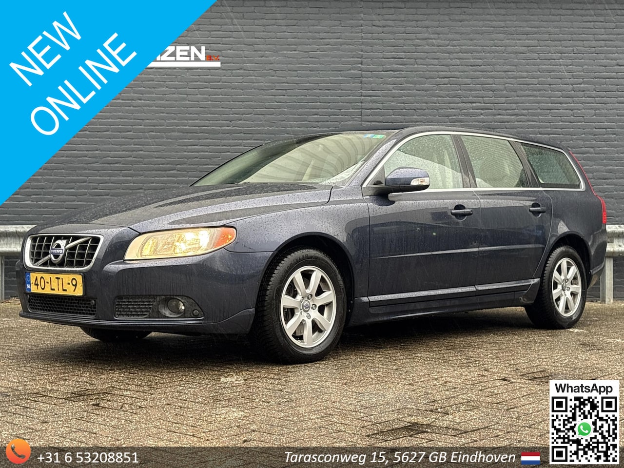 Volvo V70 - 2.0 D3 Kinetic Automaat | Leder | Climate | Cruise | Trekhaak | APK 06-2026 | - AutoWereld.nl