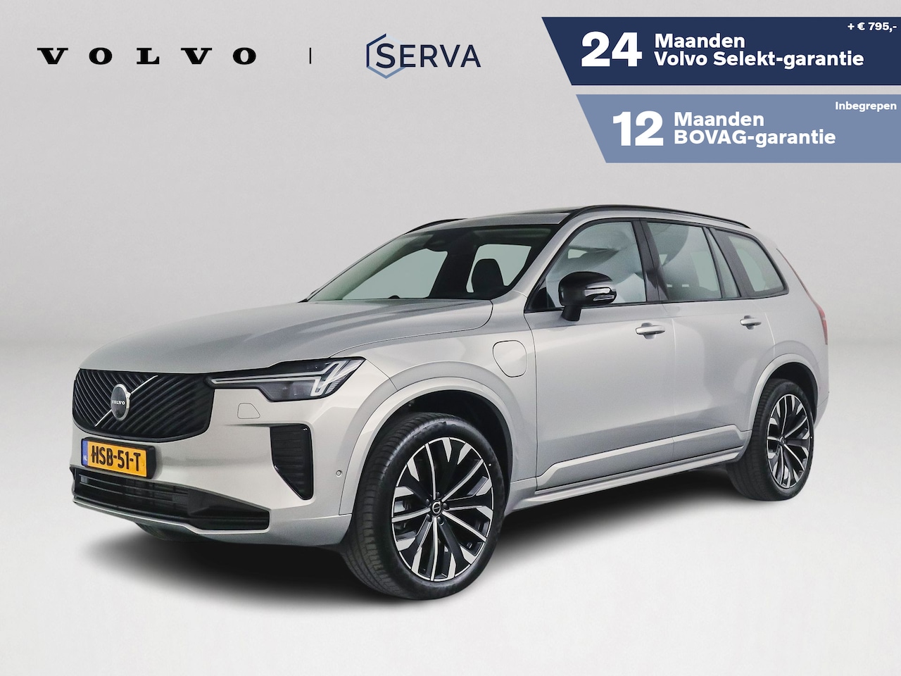 Volvo XC90 - T8 Plug-in hybrid AWD Ultra Dark | Luchtvering | Panoramadak | 360º camera | Head- Up disp - AutoWereld.nl