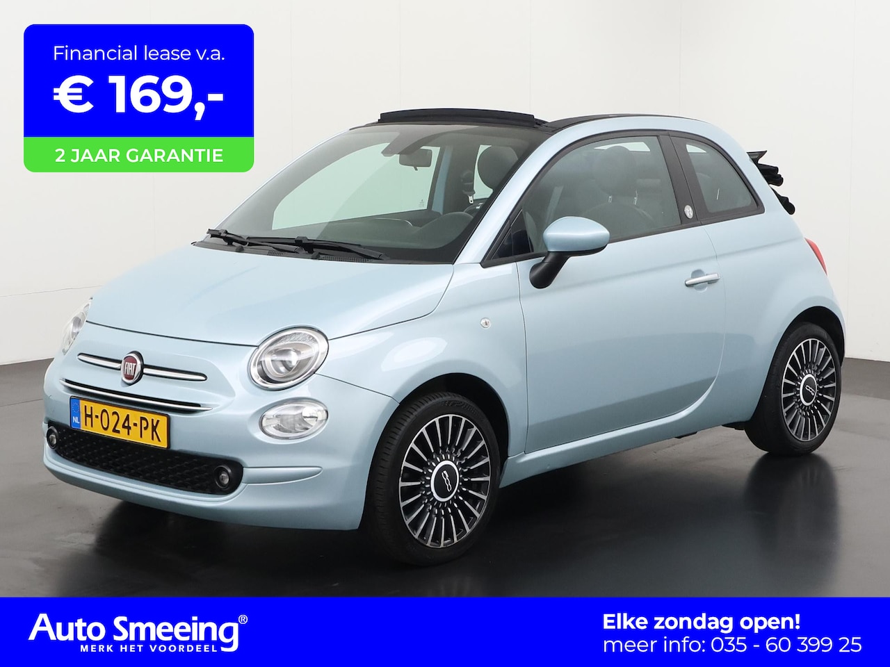 Fiat 500 C - 1.0 Hybrid Launch Edition | Navigatie | Apple/Android Carplay | Zondag Open! - AutoWereld.nl