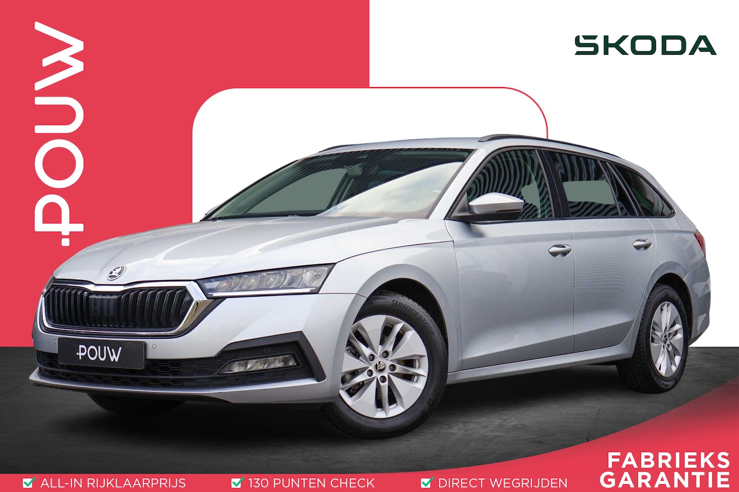 Skoda Octavia Combi - 1.0 TSI 110pk Ambition | RIJKLAAR | Navigatie | Apple Carplay/ Android Auto | Parkeersenso - AutoWereld.nl
