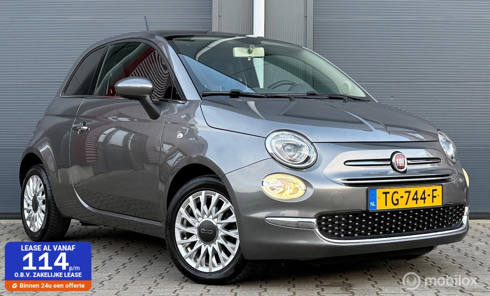 Fiat 500 - 1.2 Lounge By Beats Pano.dak/Airco/Cruise/Elektr.pakket - AutoWereld.nl