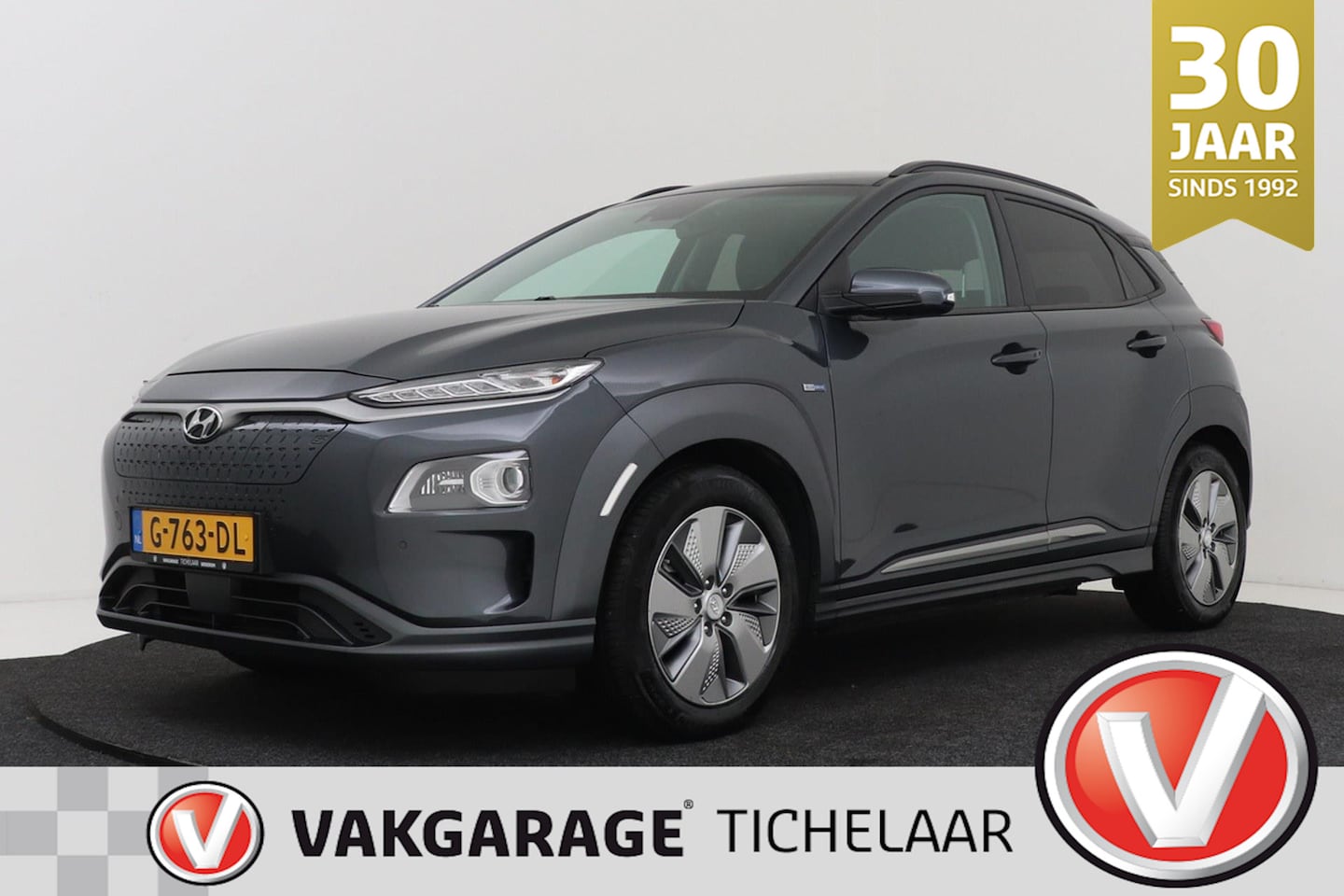 Hyundai Kona Electric - EV Premium 64 kWh | SOH 93,4% | Org NL | Camera | Leer | Adap Cruise - AutoWereld.nl
