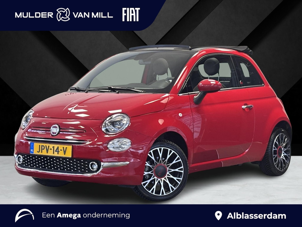 Fiat 500 C - Cabio RED 1.0 Hybrid 70pk | CLIMA | 16" LM-VELGEN | NAVI | DAB+ | APPLE CARPLAY / ANDROID - AutoWereld.nl