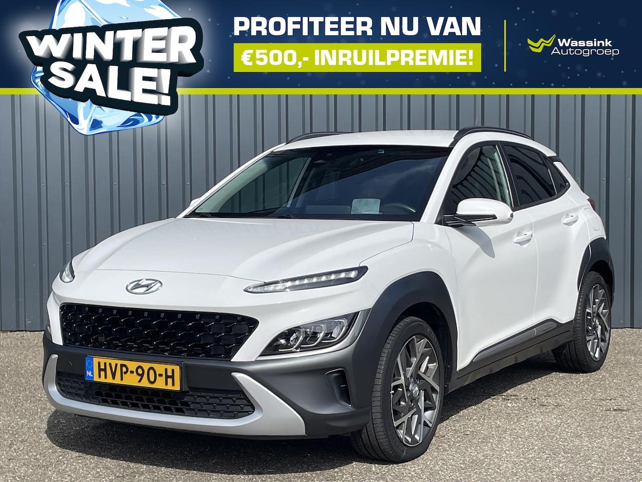 Hyundai Kona - 1.6 GDI HEV 141pk DCT Fashion I WINTERSALE! | Cruise I Carplay I Navigatie I Camera I DAB - AutoWereld.nl