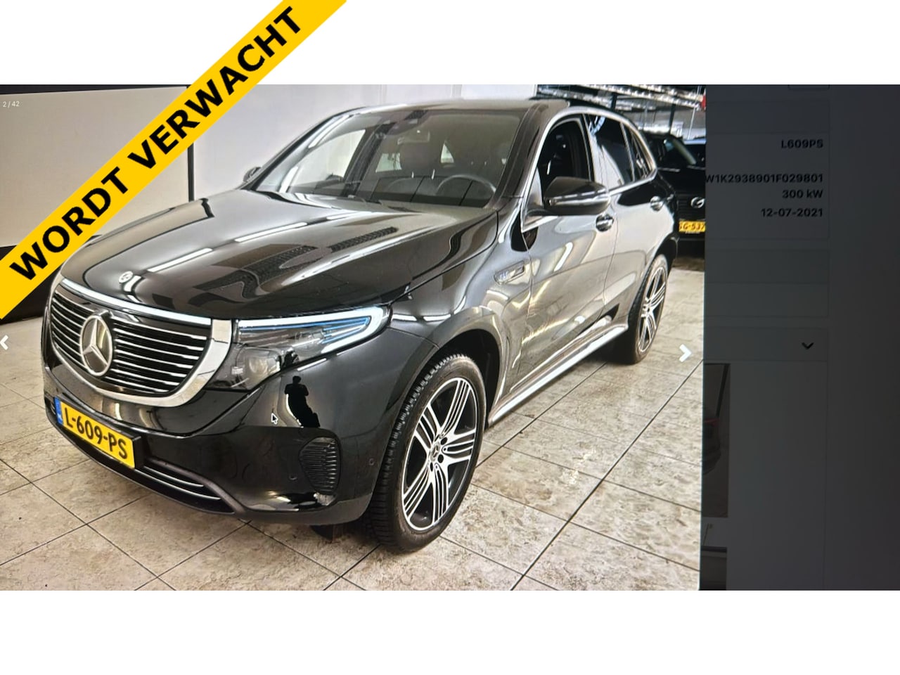 Mercedes-Benz EQC - 400 4MATIC Luxury Line 80 kWh KEY-LESS GO LEDER 20'' - AutoWereld.nl