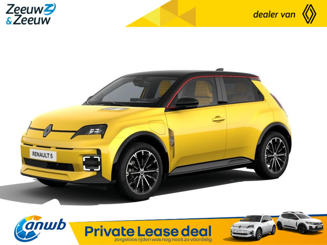 Renault 5 - (ANWB Private Lease Actie v.a. € 484,-) Iconiq Cinq 150 pk Comfort range | Wij maken graag - AutoWereld.nl