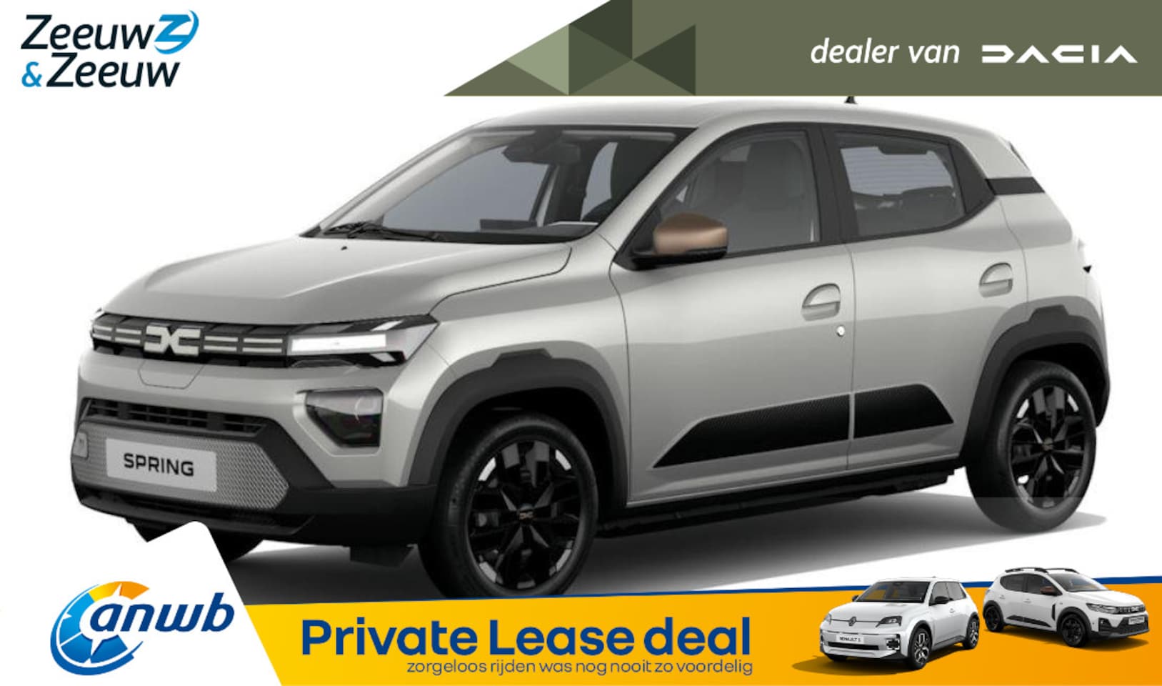 Dacia Spring - (ANWB Private Lease Actie v.a. € 284,-) Extreme 100 | Wij maken graag een Private Lease of - AutoWereld.nl