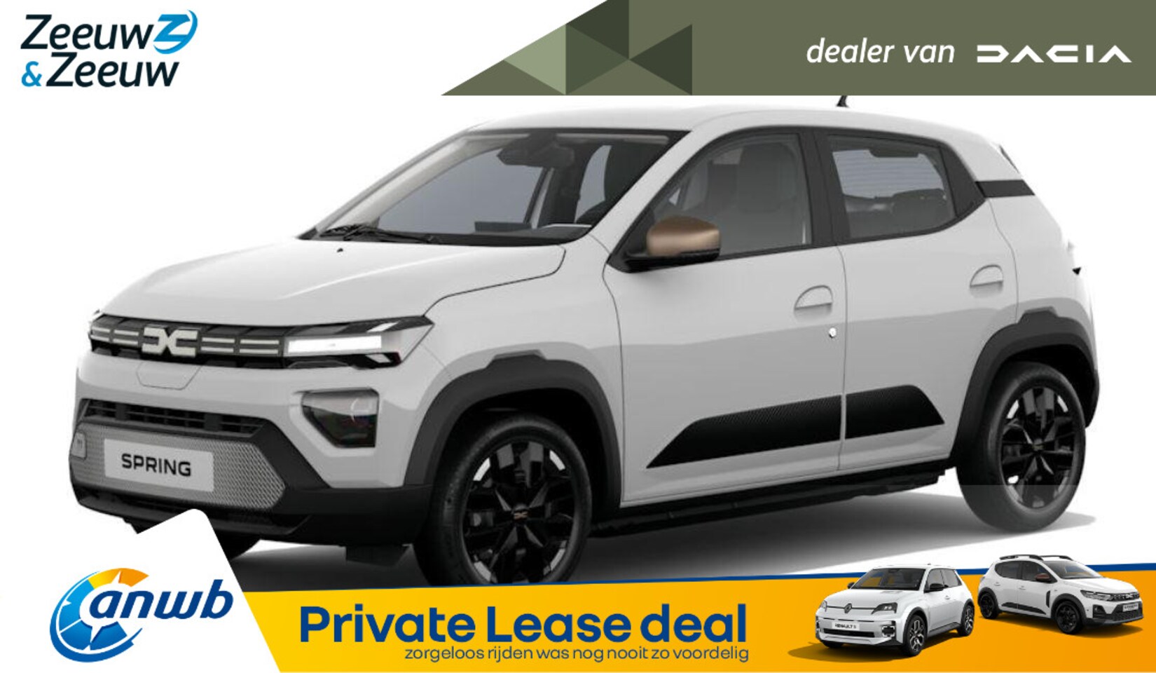 Dacia Spring - (ANWB Private Lease Actie v.a. € 284,-) Extreme 100 | Wij maken graag een Private Lease of - AutoWereld.nl