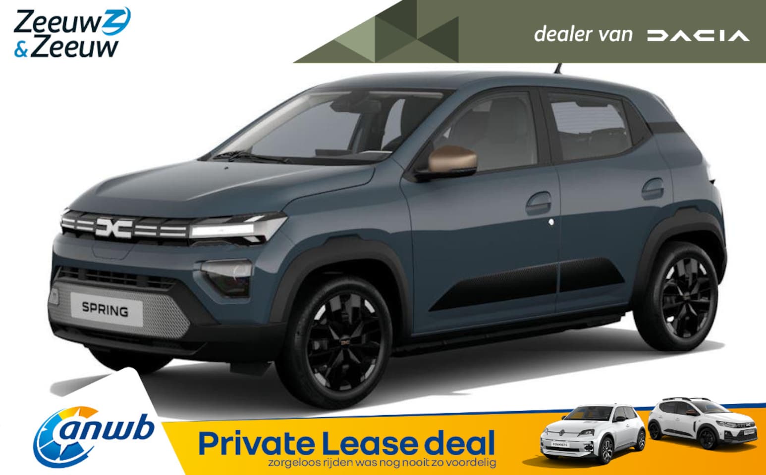 Dacia Spring - (ANWB Private Lease Actie v.a. € 284,-) Extreme 100 | Wij maken graag een Private Lease of - AutoWereld.nl