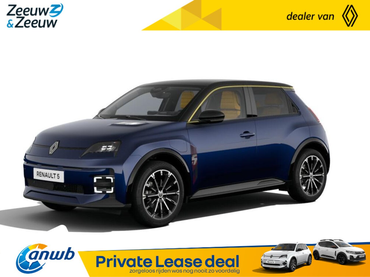 Renault 5 - (ANWB Private Lease Actie v.a. € 484,-) Iconiq Cinq 150 pk Comfort range | Wij maken graag - AutoWereld.nl