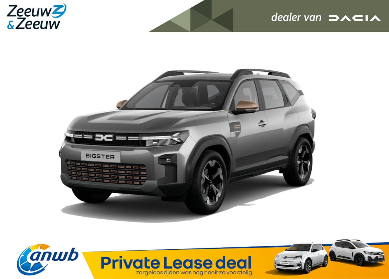 Dacia Bigster - (ANWB Private Lease Actie v.a. € 569,-) Mild Hybrid 140 Extreme Uit voorraad leverbaar in - AutoWereld.nl