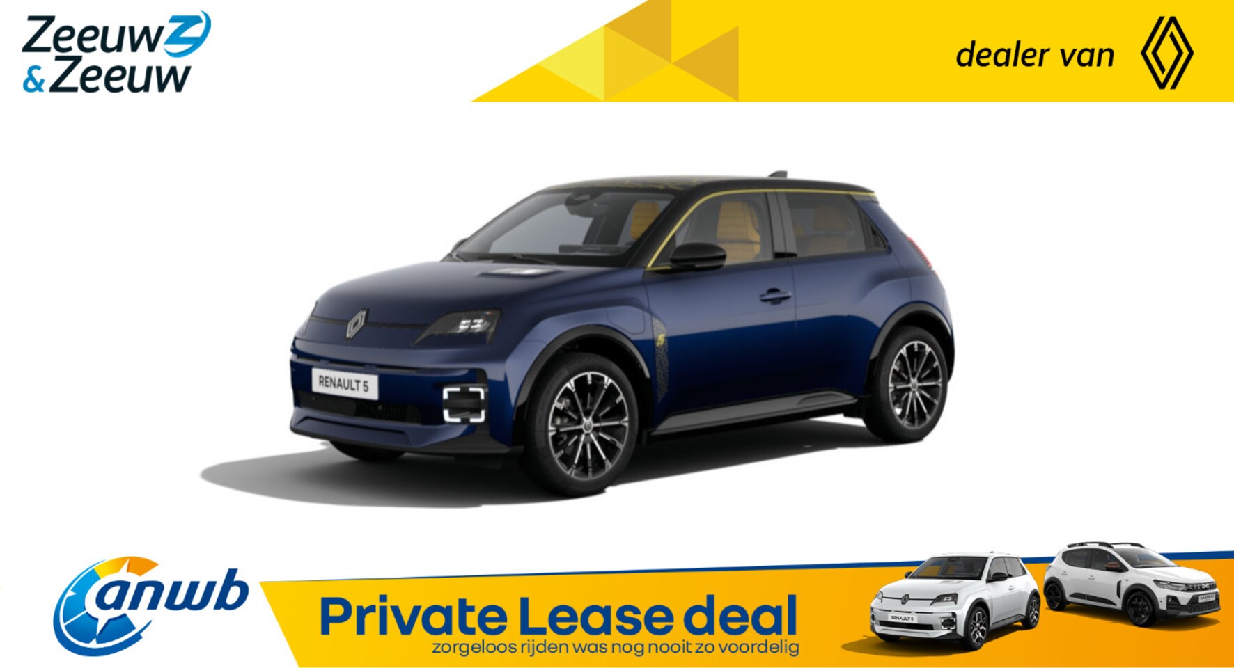 Renault 5 - (Z&Z Renault Private Lease Actie v.a. € 439,-) Comfort Range Iconic cinq | Auto van het Ja - AutoWereld.nl