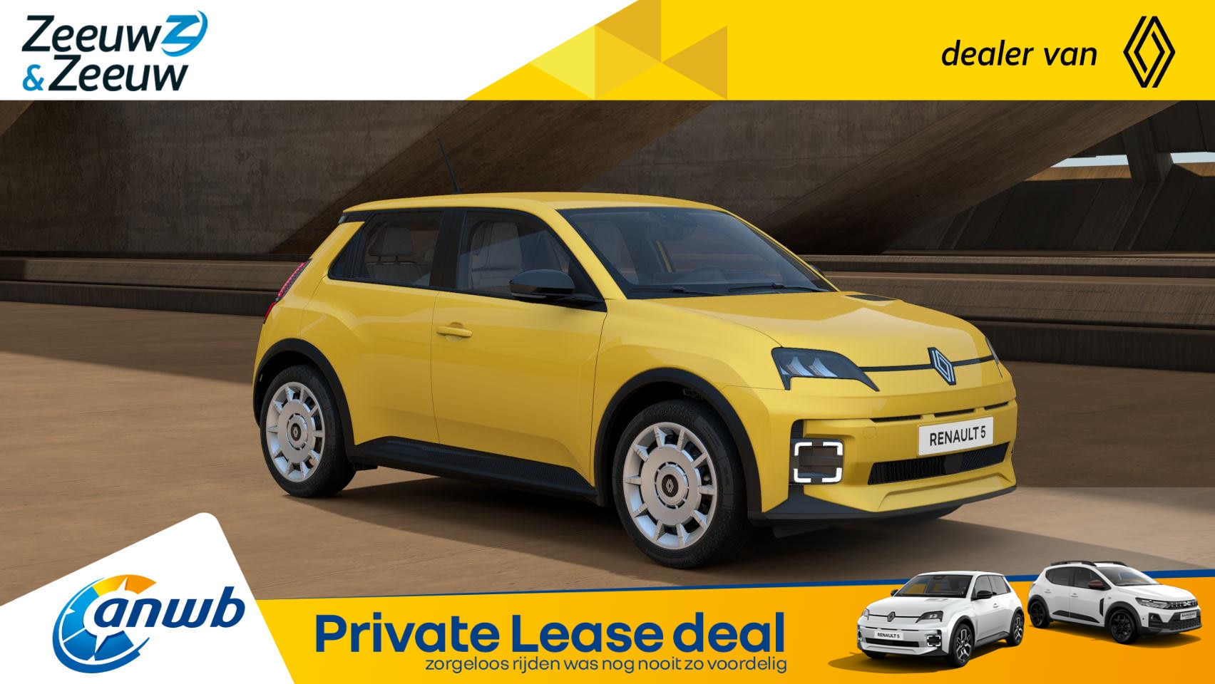 Renault 5 - urban range evolution 40 kWh | NU MET DE ZEEUW EN ZEEUW SWITCH ACTIE voor maar €360,- per - AutoWereld.nl