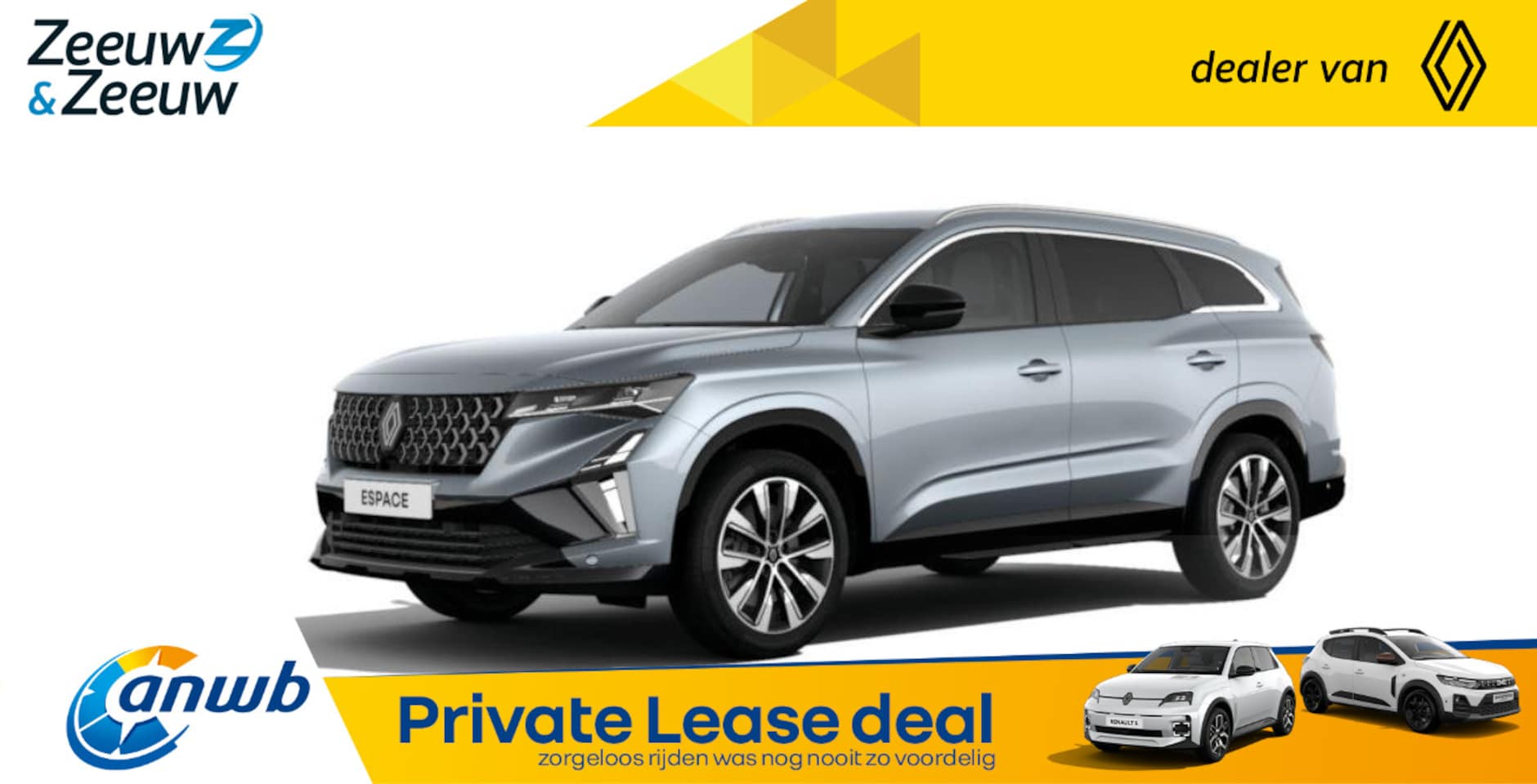 Renault Espace - E-Tech full hybrid 200 techno 7p. | Nu te bestellen | €1.000,- Korting | - AutoWereld.nl