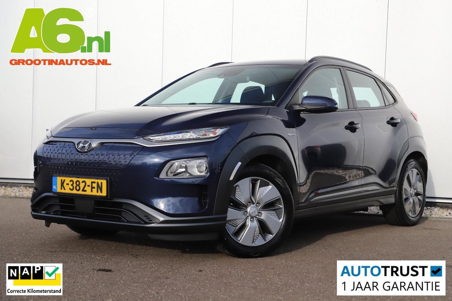 Hyundai Kona Electric - EV Comfort 64 kWh SOH 99.8% Navigatie Achteruitrijcamera Carplay Android Adaptive Cruise - AutoWereld.nl