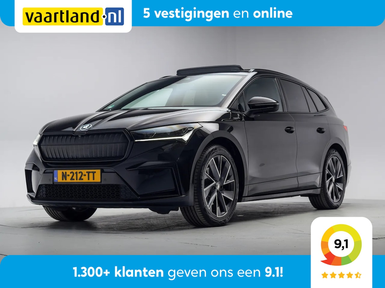 Skoda Enyaq iV - 60 Sportline 3-Fase [ Panoramadak Camera Stoelverwarming ] - AutoWereld.nl