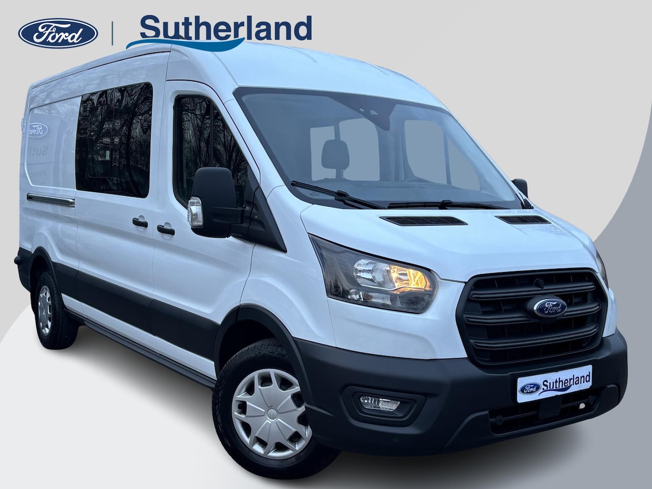 Ford Transit - 350 2.0 TDCI L3H2 DC | Dubbele Cabine | Trend | 6 persoons | 170pk | Airco | Trekhaak - AutoWereld.nl