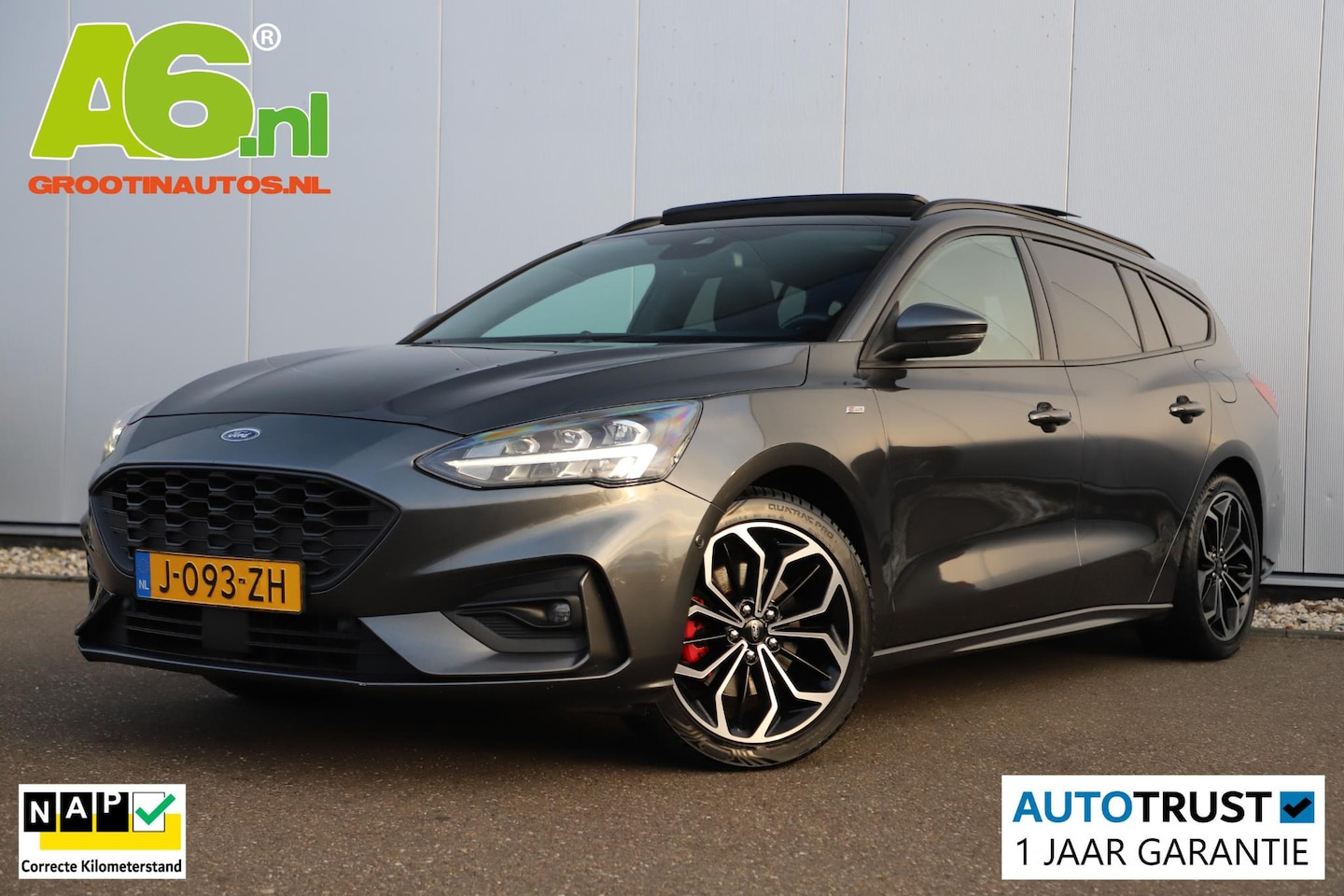 Ford Focus Wagon - 1.0 EcoBoost Hybrid ST Line X Business Trekhaak Panoramadak 18 inch Navigatie LED Carplay - AutoWereld.nl