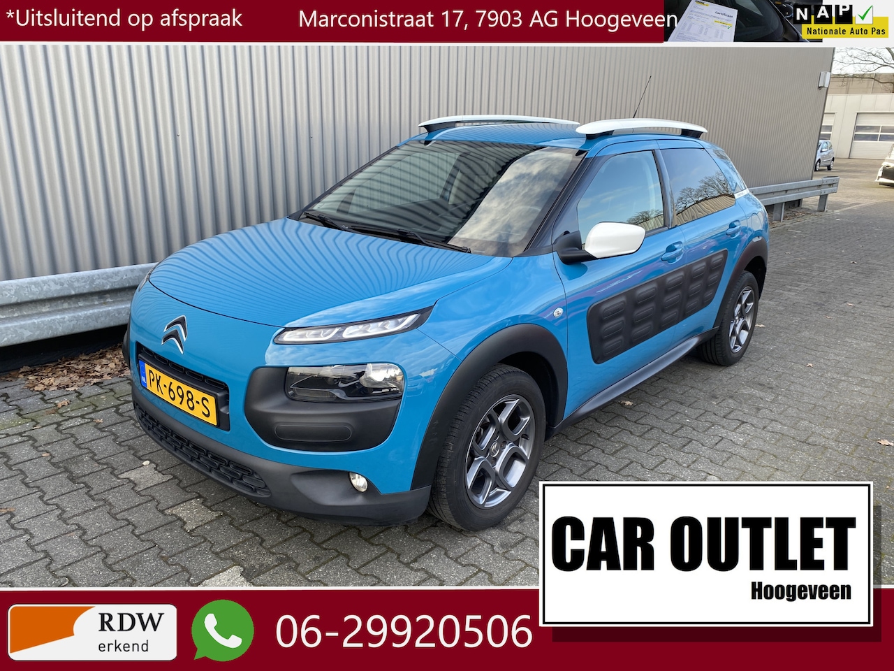 Citroën C4 Cactus - 1.2 PureTech Feel 164Dkm.NAP, A/C, Bluetooth, CC, LM, Trekh, nw. APK – Inruil Mogelijk – - AutoWereld.nl