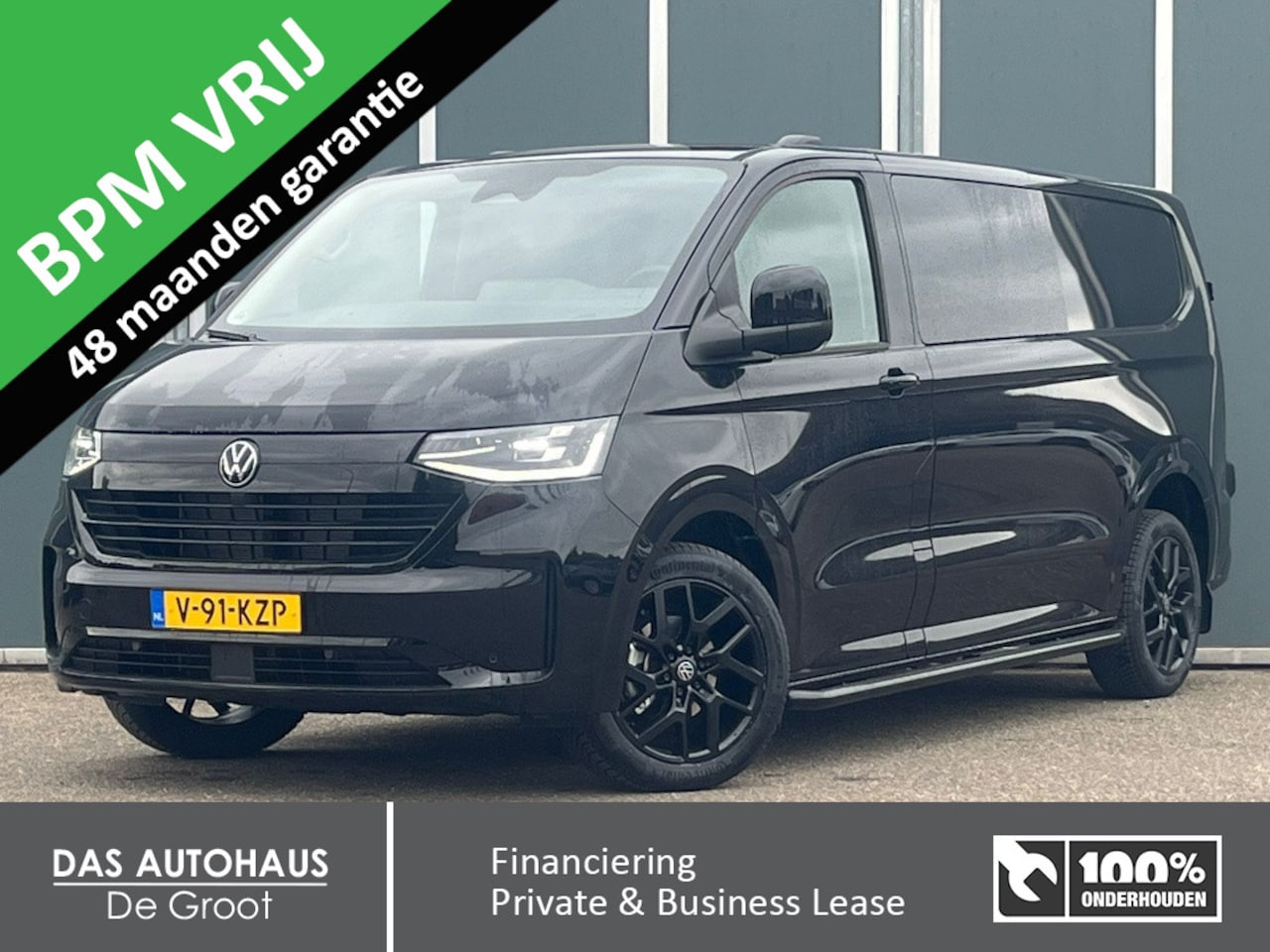 Volkswagen Transporter - 2.0 TDI 170pk L2 Bulli Black Style DC 5p. | 4j garantie | BPM-vr - AutoWereld.nl