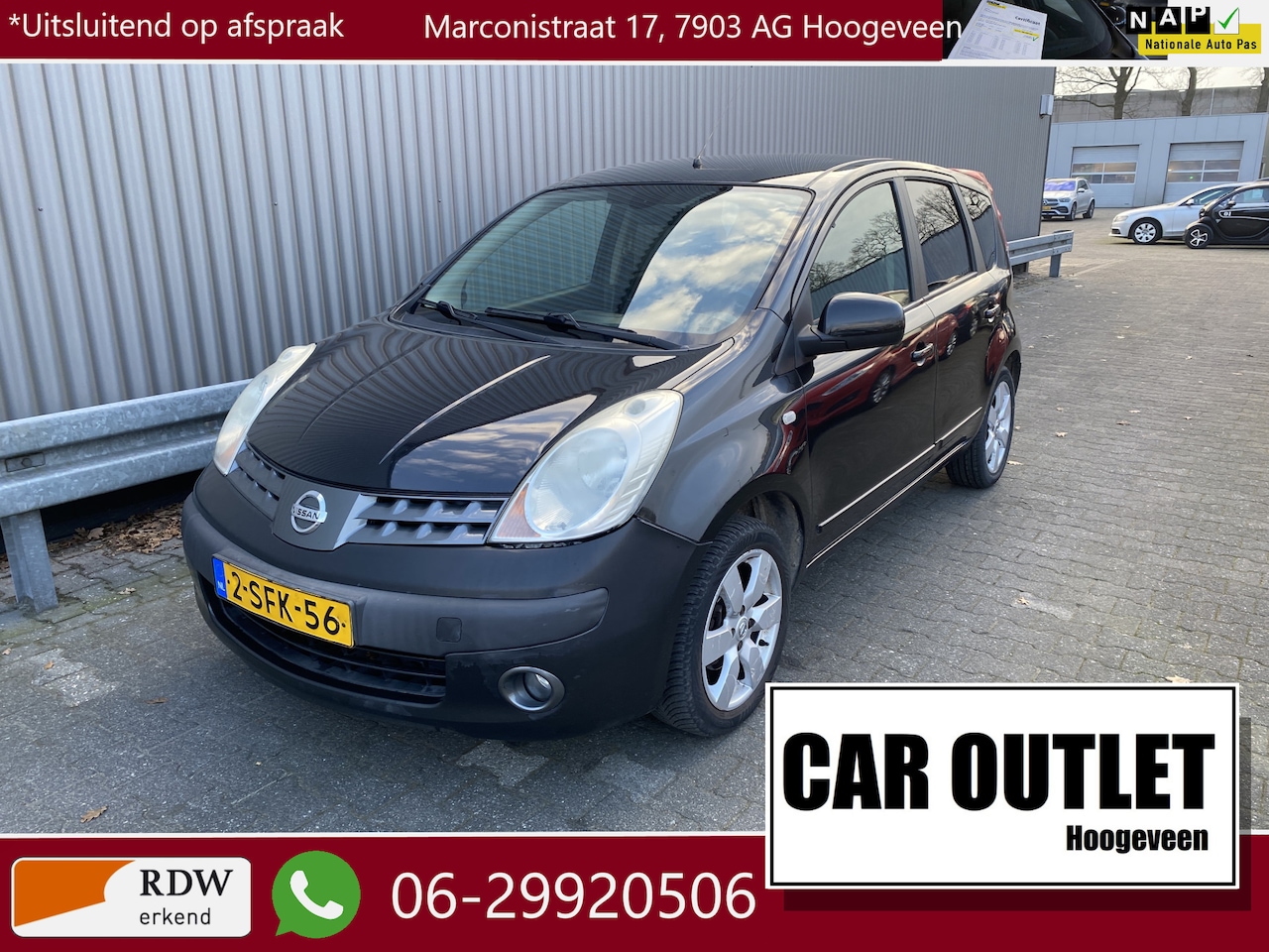 Nissan Note - 1.6 Visia A/C, Half leer, LM, Trekh, nw. APK – Inruil Mogelijk – - AutoWereld.nl