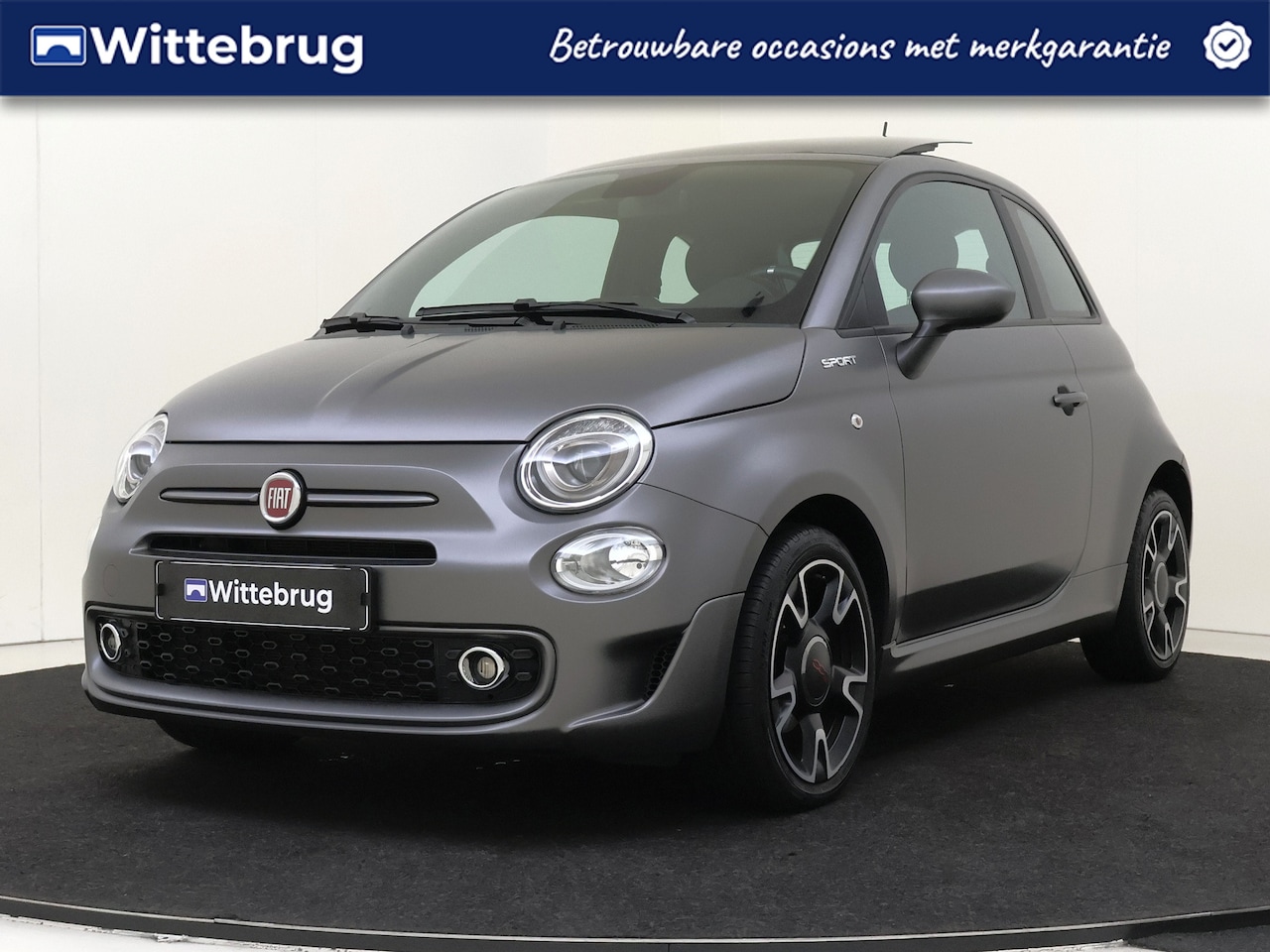 Fiat 500 - 1.0 Hybrid Sport | Navi by App | Panorama Dak | Parkeer sensoren achter | - AutoWereld.nl