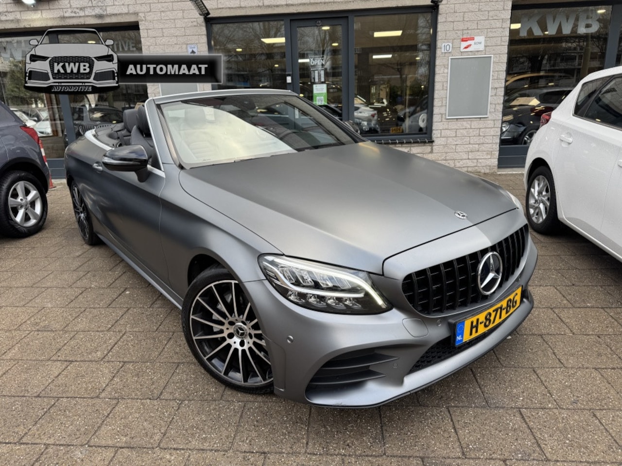 Mercedes-Benz C-klasse Cabrio - 180 AMG Cabriolet Automaat Mat Grijs NAP - AutoWereld.nl