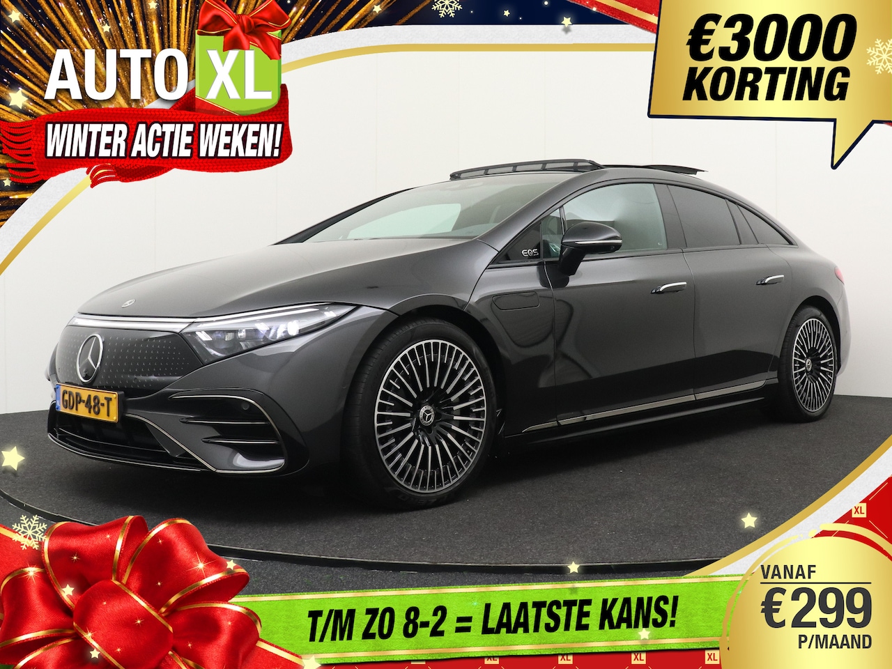 Mercedes-Benz EQS - 450 4MATIC AMG Line 108 kWh 4WD Pano-Dak Hyperscreen Burmester 3k - AutoWereld.nl