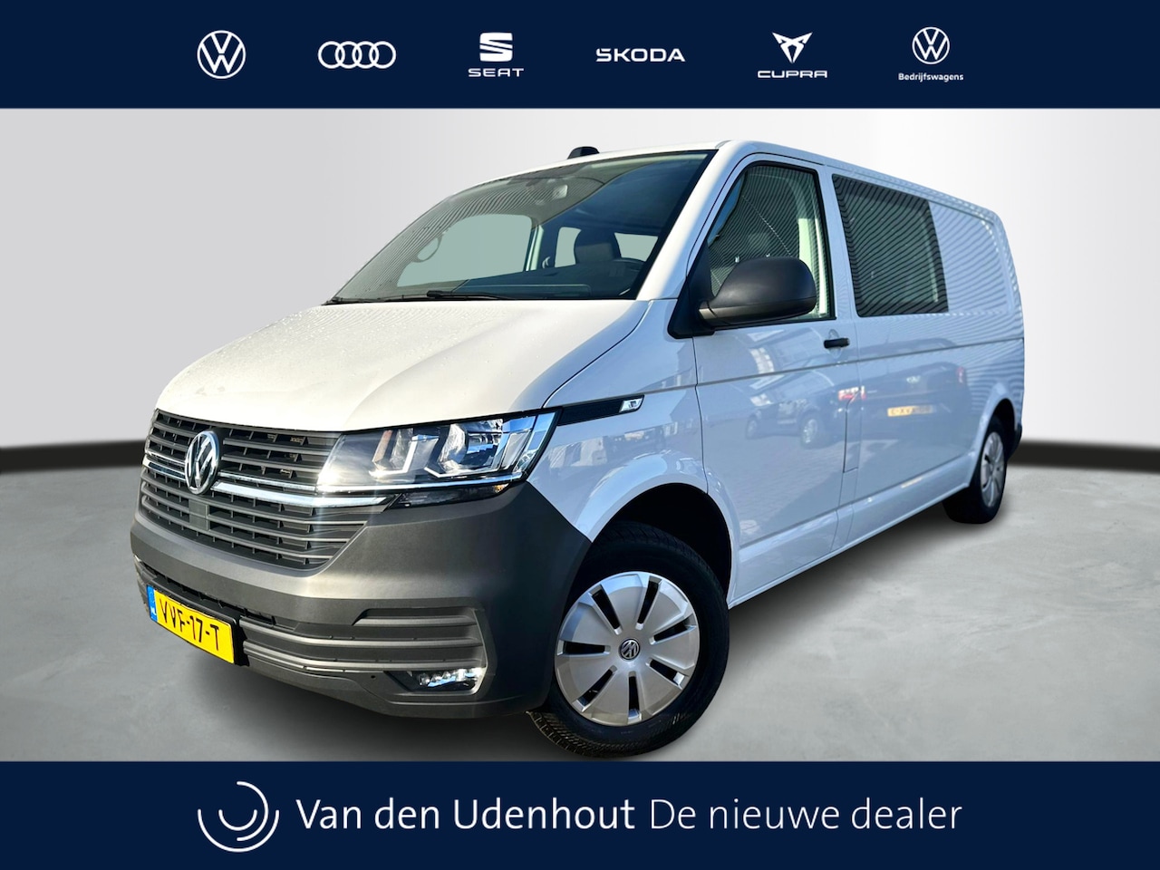 Volkswagen Transporter - Dubbel Cabine L2H1 2.0 TDI 110pk Comfortline / Navigatie / park.sensoren / app connect - AutoWereld.nl