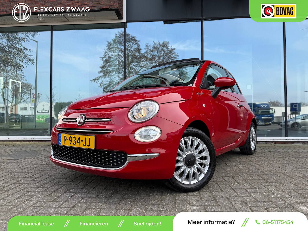 Fiat 500 C - 1.0 Hybrid Dolcevita - Navi - Airco - Parkeerhulp - 15"LMV - AutoWereld.nl