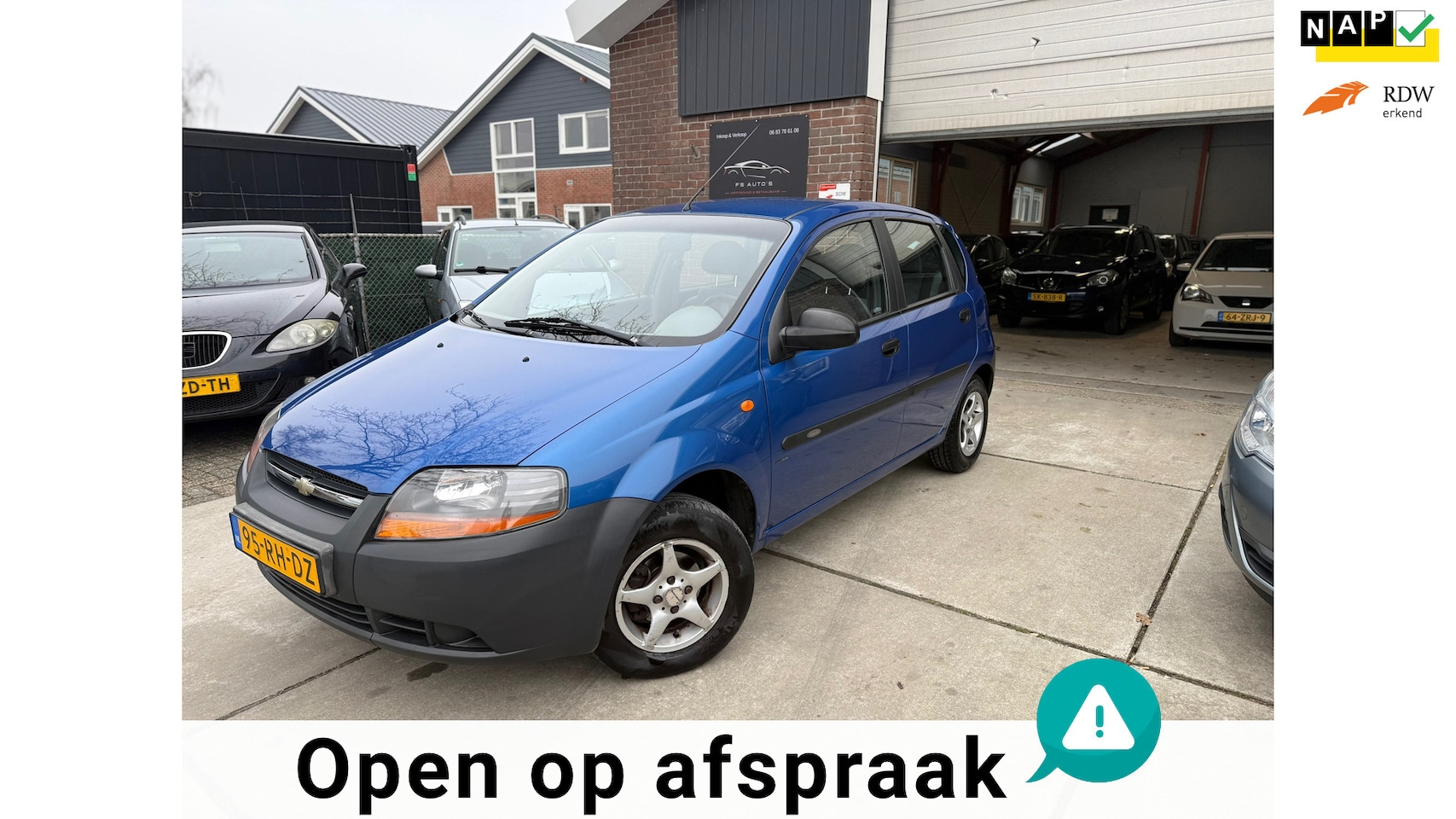 Chevrolet Kalos - 1.2 Pure |NEW APK|NAP KM|LAGE KM|CENTRL.DEUREN|2SLEUTELS|BOEKJES|NETTEAUTO|ZUINIG|BETAALBA - AutoWereld.nl